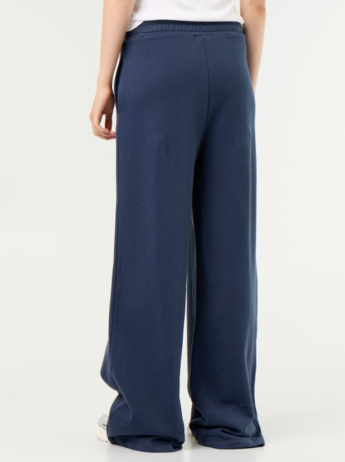 Pantalon jogging large en maille lourde - Kiabi