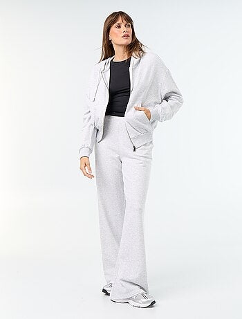 Pantalon jogging large en maille lourde