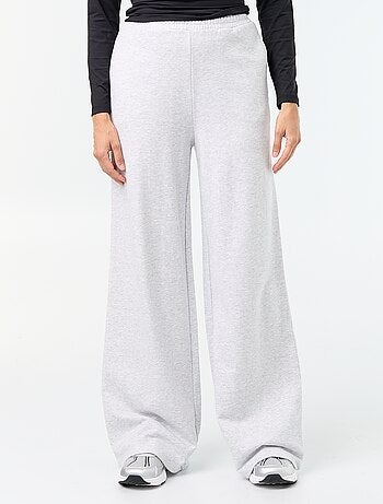 Pantalon jogging large en maille lourde
