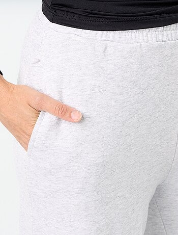 Pantalon jogging large en maille lourde