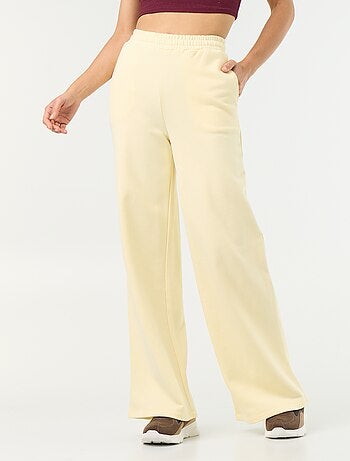 Pantalon jogging large en maille lourde