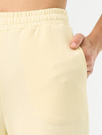 Pantalon jogging large en maille lourde