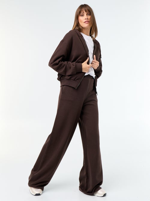 Pantalon jogging large en maille lourde - Kiabi Pantalon jogging large en maille lourde - Kiabi