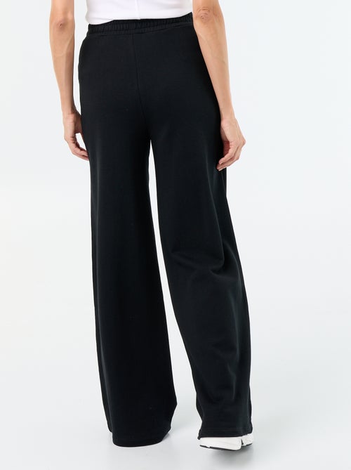 Pantalon jogging large en maille lourde - Kiabi