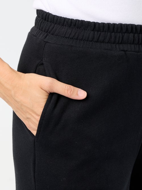 Pantalon jogging large en maille lourde - Kiabi