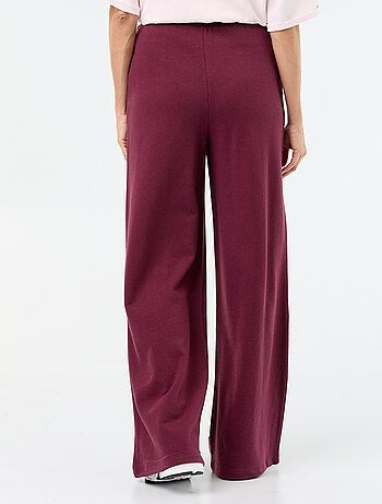 Pantalon jogging large en maille lourde