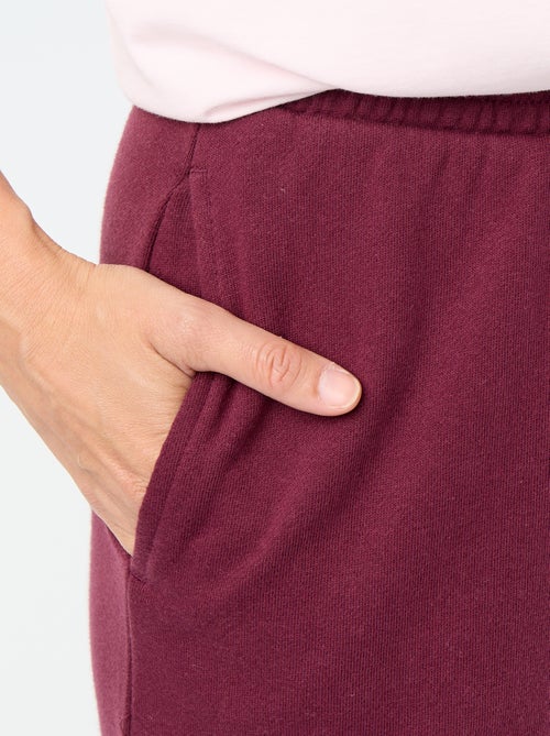 Pantalon jogging large en maille lourde - Kiabi