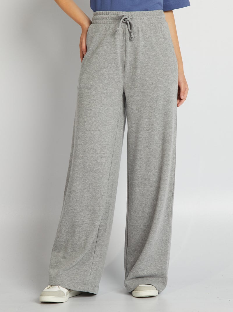 Pantalon jogging large Gris - Kiabi