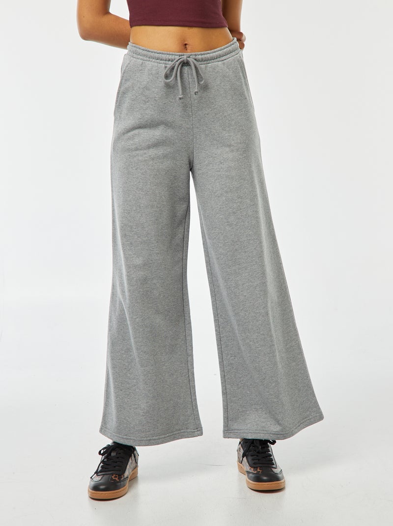 Pantalon jogging large Gris - Kiabi