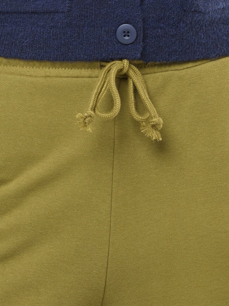 Pantalon jogging large Kaki - Kiabi