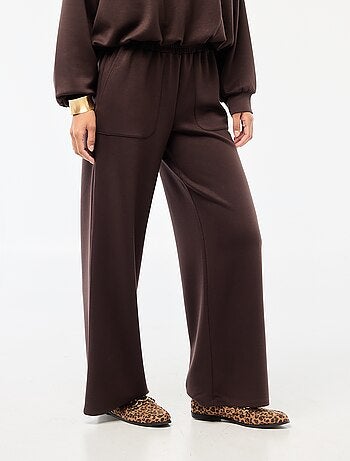 Pantalon jogging large maille douce