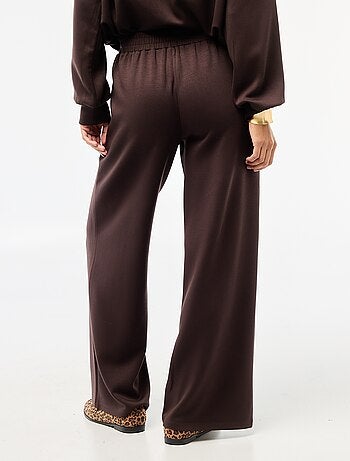 Pantalon jogging large maille douce