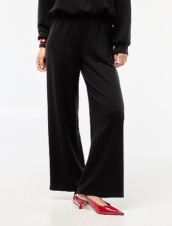 Pantalon jogging large maille douce