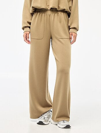 Pantalon jogging large maille douce