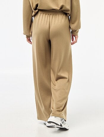 Pantalon jogging large maille douce