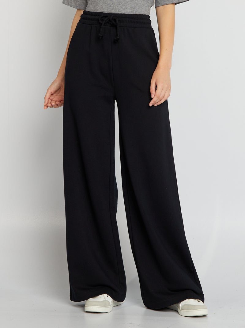 Pantalon jogging large Noir - Kiabi