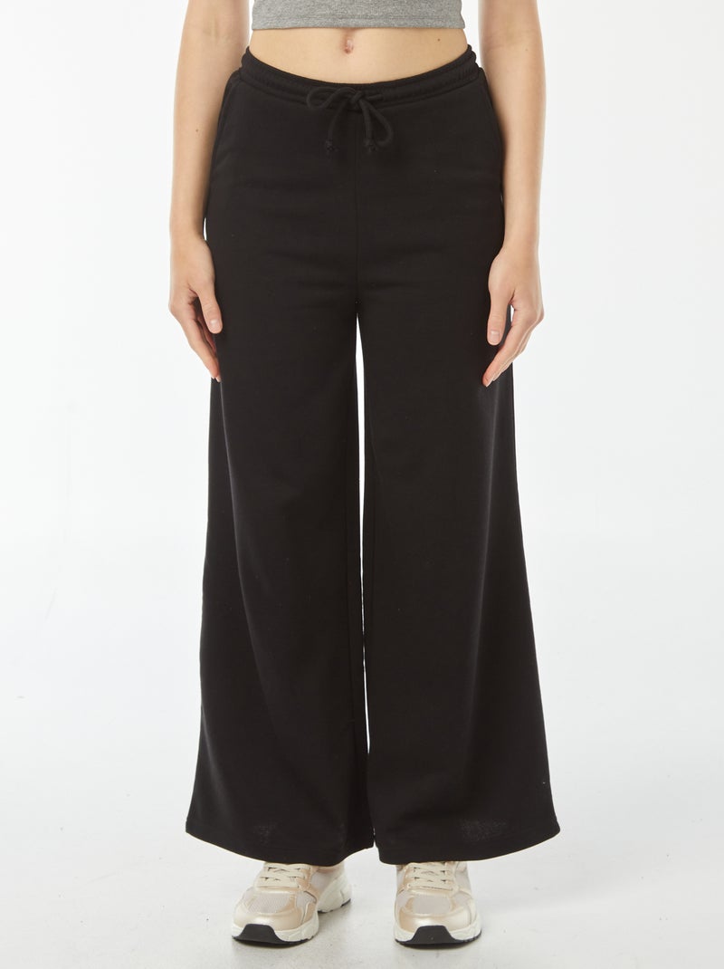 Pantalon jogging large Noir - Kiabi