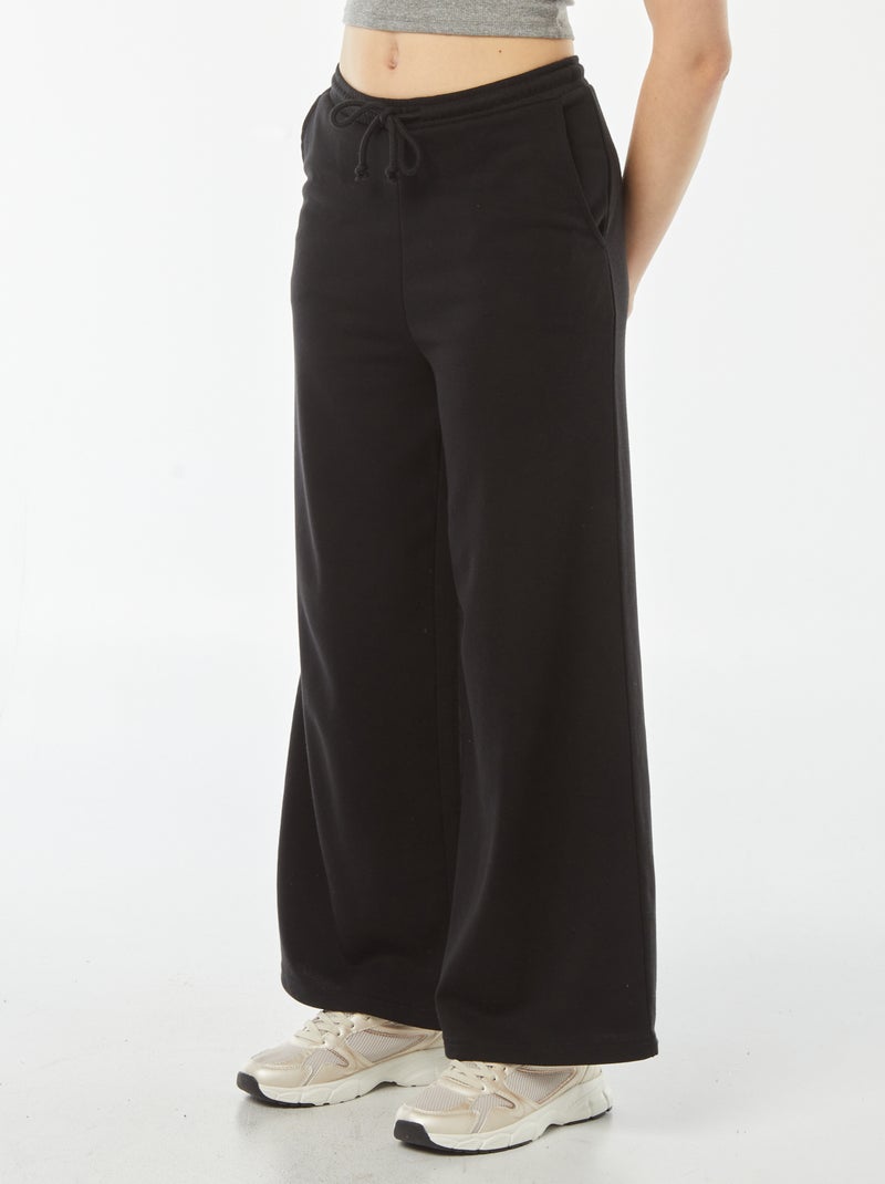 Pantalon jogging large Noir - Kiabi