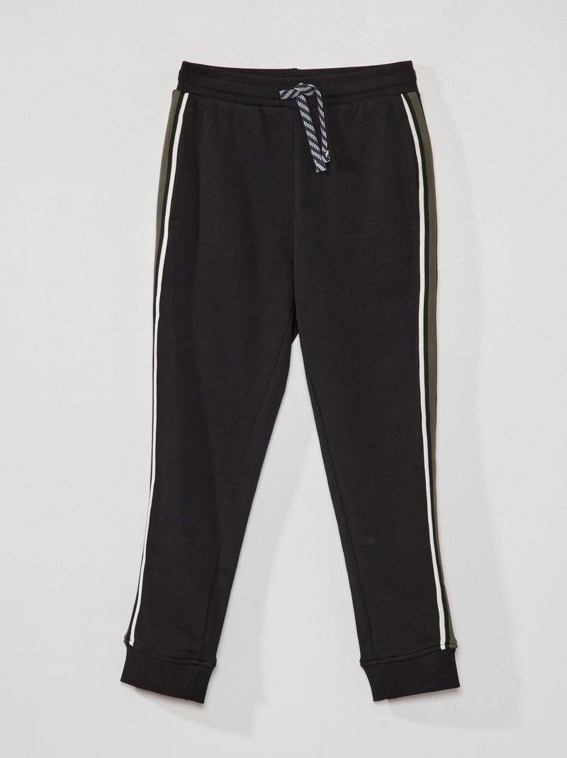 Pantalon jogging léger noir - Kiabi