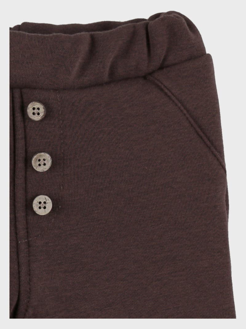Pantalon jogging marron, Sweatoloudoux® Noukie's Marron - Kiabi