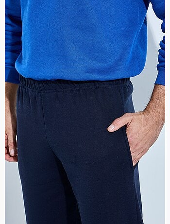 Pantalon jogging molleton bas et taille élastiqués - Afibel