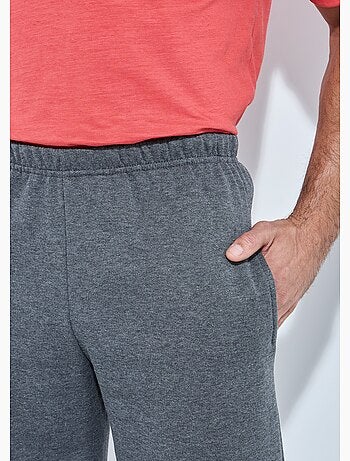 Pantalon jogging molleton bas et taille élastiqués - Afibel