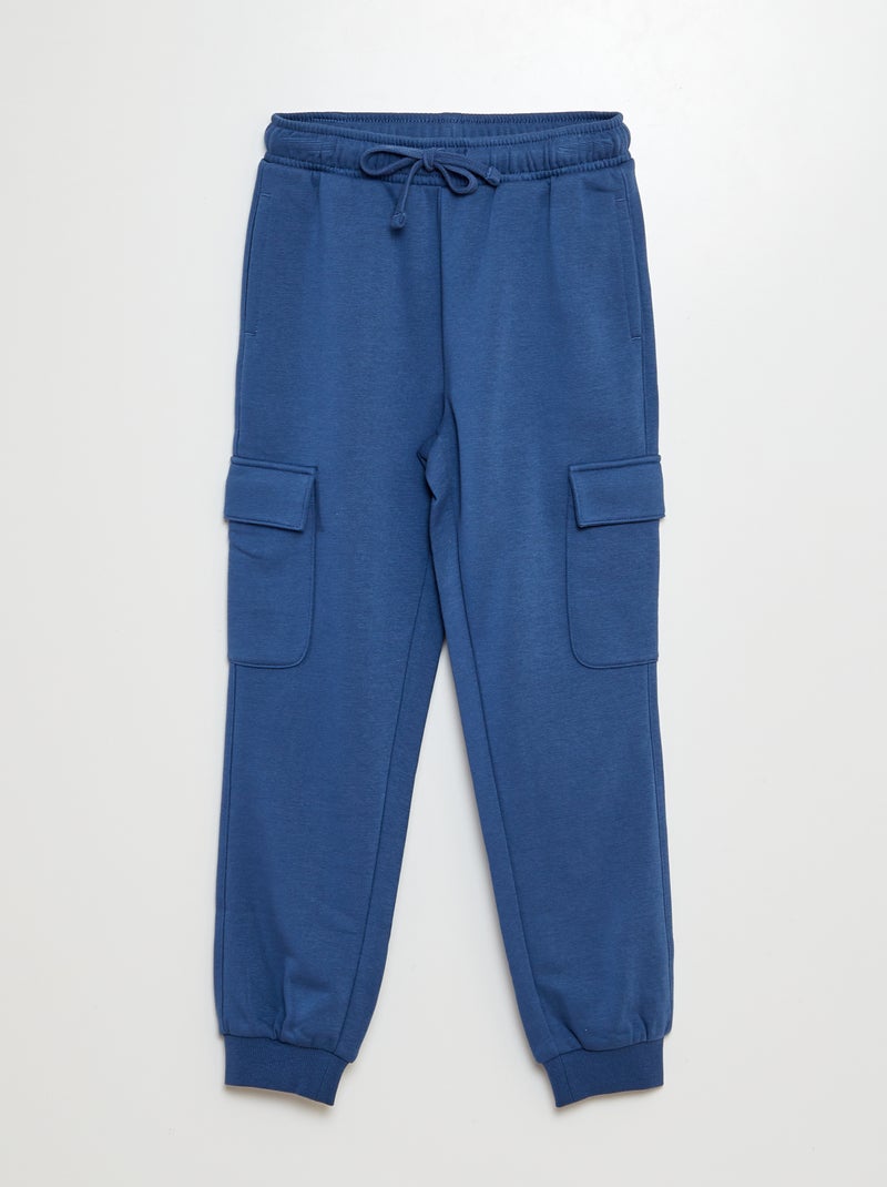 Pantalon jogging multipoches Bleu - Kiabi