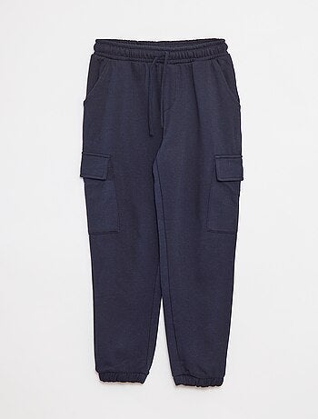 Pantalon jogging multipoches en molleton