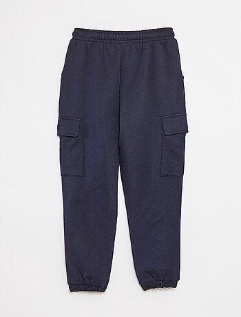 Pantalon jogging multipoches en molleton