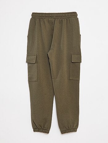 Pantalon jogging multipoches en molleton