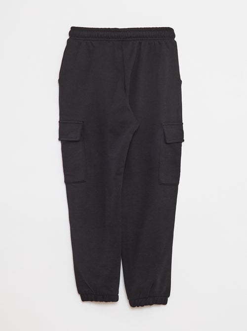 Pantalon jogging multipoches en molleton - Kiabi