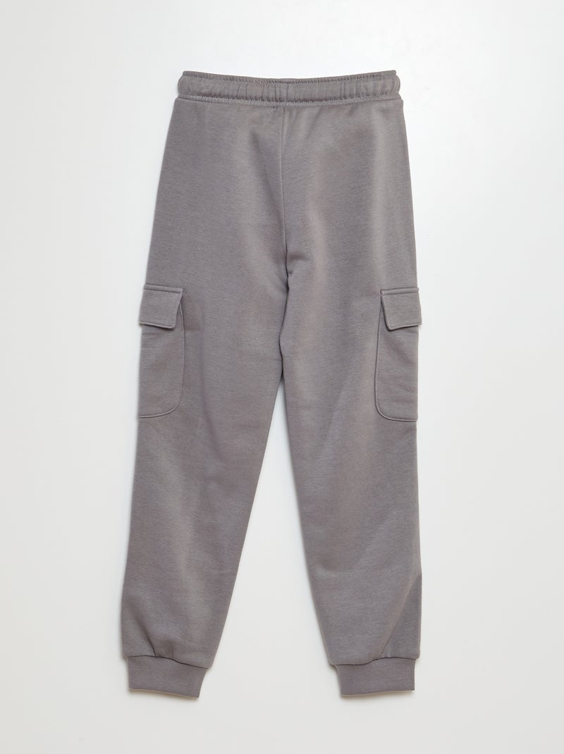 Pantalon jogging multipoches Gris - Kiabi