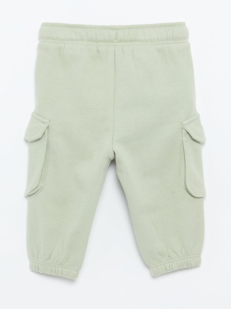 Pantalon jogging multipoches Vert - Kiabi