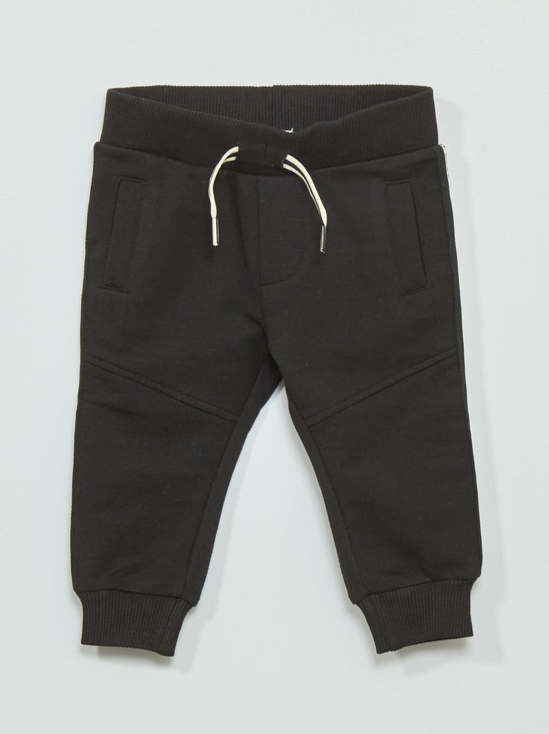 Pantalon jogging noir - Kiabi