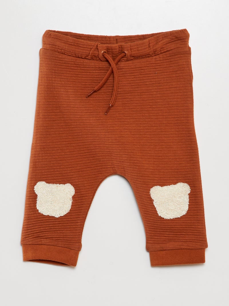 Pantalon jogging 'ours' MARRON - Kiabi