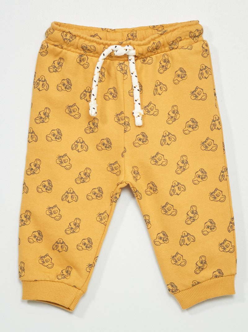 Pantalon jogging 'Simba' de 'Disney' Jaune - Kiabi