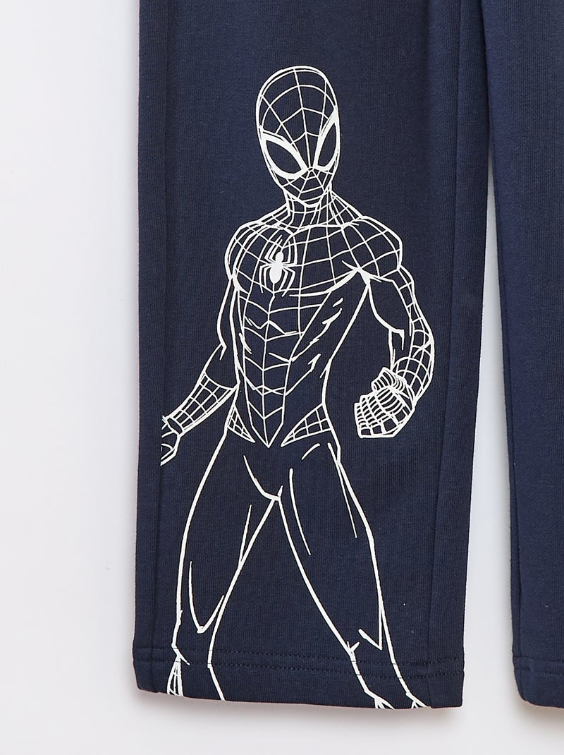 Pantalon jogging 'Spiderman' Bleu - Kiabi