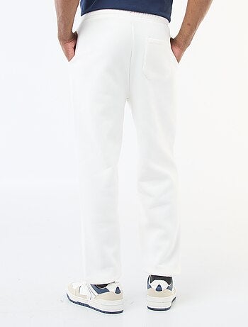 Pantalon jogging uni avec cordons de serrage à la taille