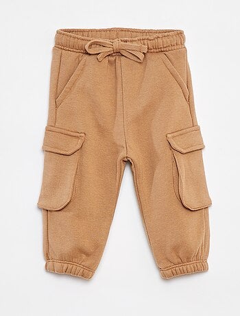 Pantalon jogging uni avec grandes poches