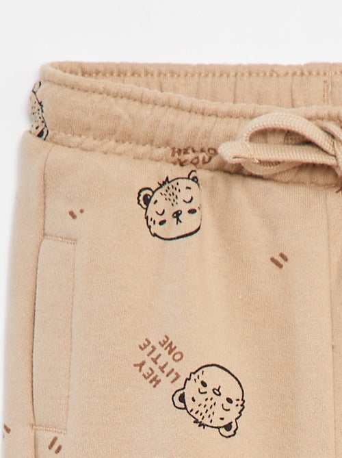 Pantalon jogging uni avec taille élastiquée - Kiabi