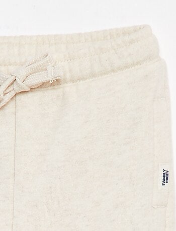 Pantalon jogging uni avec taille élastiquée