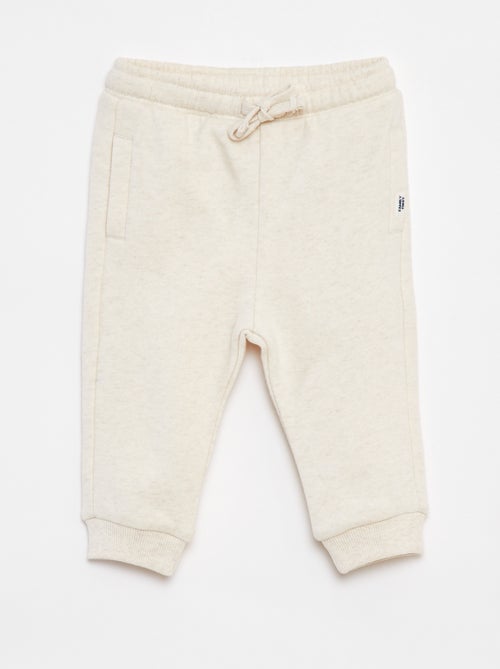 Pantalon jogging uni avec taille élastiquée - Kiabi