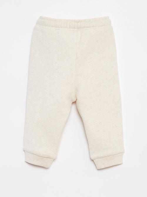 Pantalon jogging uni avec taille élastiquée - Kiabi