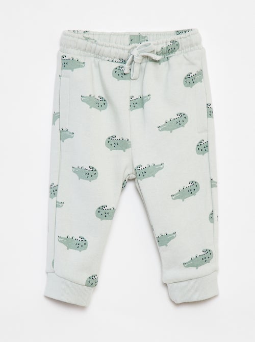Pantalon jogging uni avec taille élastiquée - Kiabi