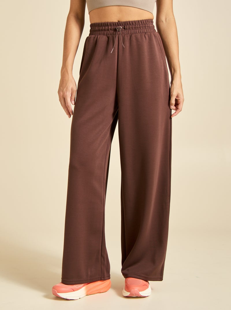 Pantalon jogging uni taille standard Marron - Kiabi