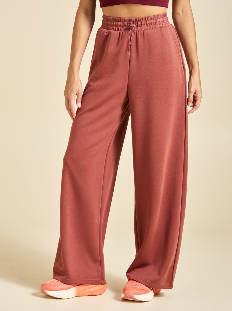 Pantalon jogging uni taille standard Marron - Kiabi