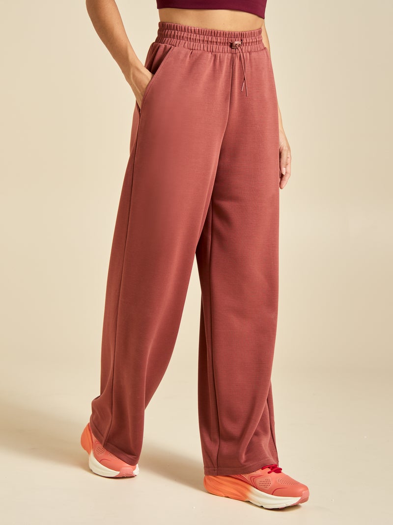 Pantalon jogging uni taille standard Marron - Kiabi