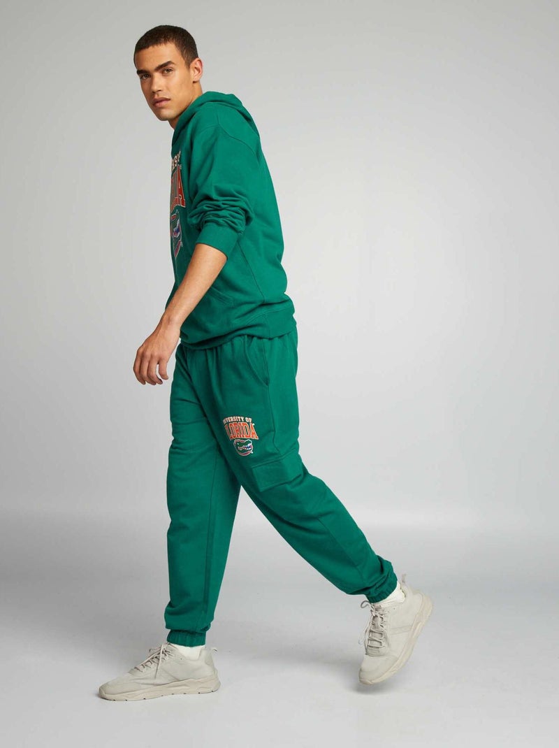 Pantalon jogging 'University of Florida' Vert - Kiabi