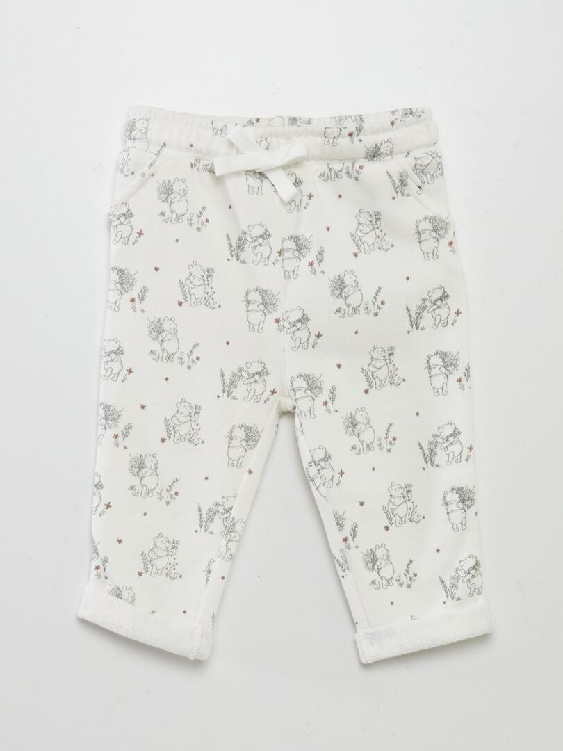 Pantalon jogging 'Winnie' Blanc - Kiabi