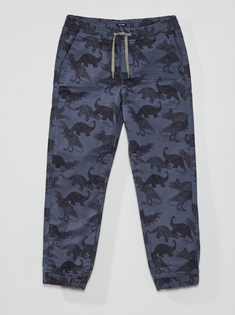 Pantalon jogpant - Coupe + confortable Bleu - Kiabi